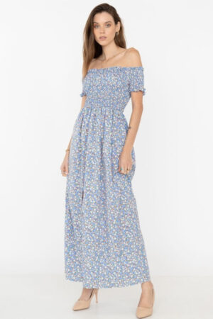 Robe Boheme Femme Ete Epaules Denudees Fluide Elegante Tendance 3