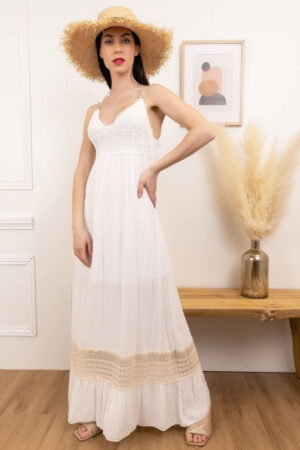 Robe Dete Femme Style Boheme Crochet Elegante Tendance Mode Plage Vacances 4