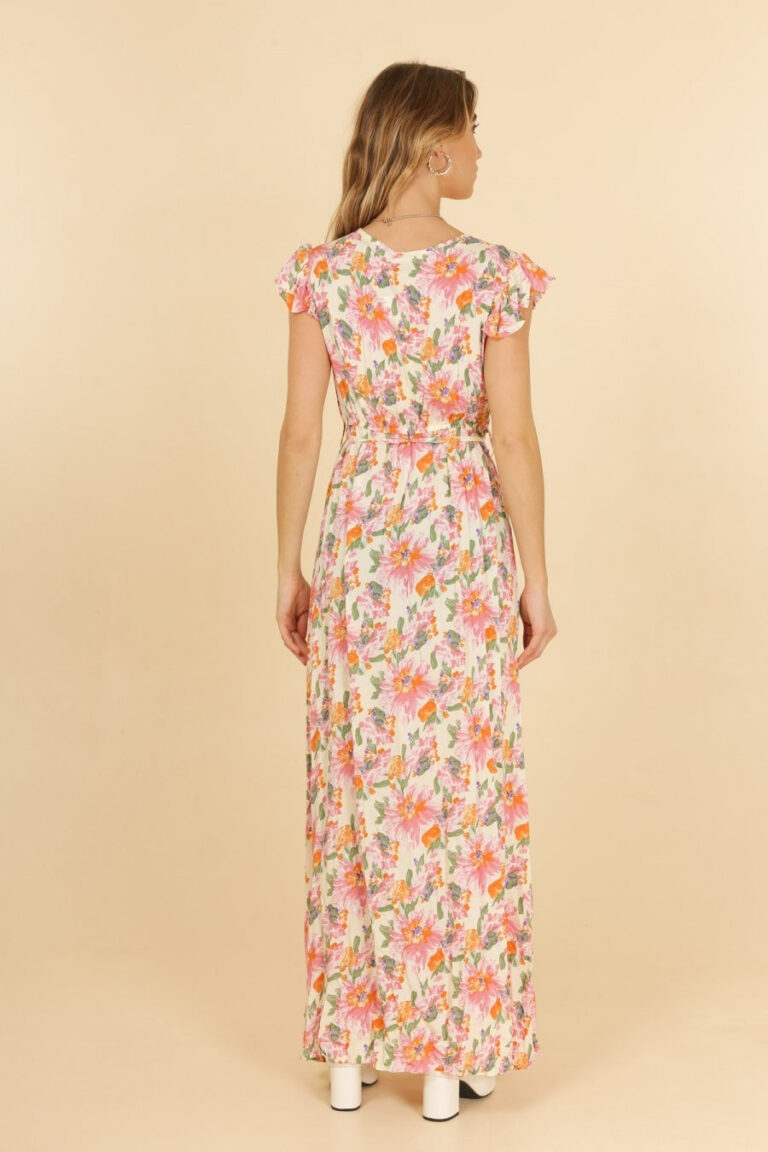 Robe Longue Femme Style Boheme Couleur Creme Elegante Et Confortable Ete 1