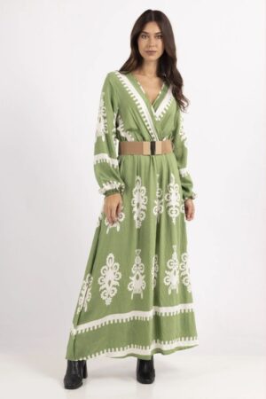 Robe Longue Fluide Femme Style Boheme Chic Manches Longues Tendance 4