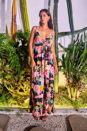 Robe Longue Imprimee Femme Style Boheme Elegant Tendance 3